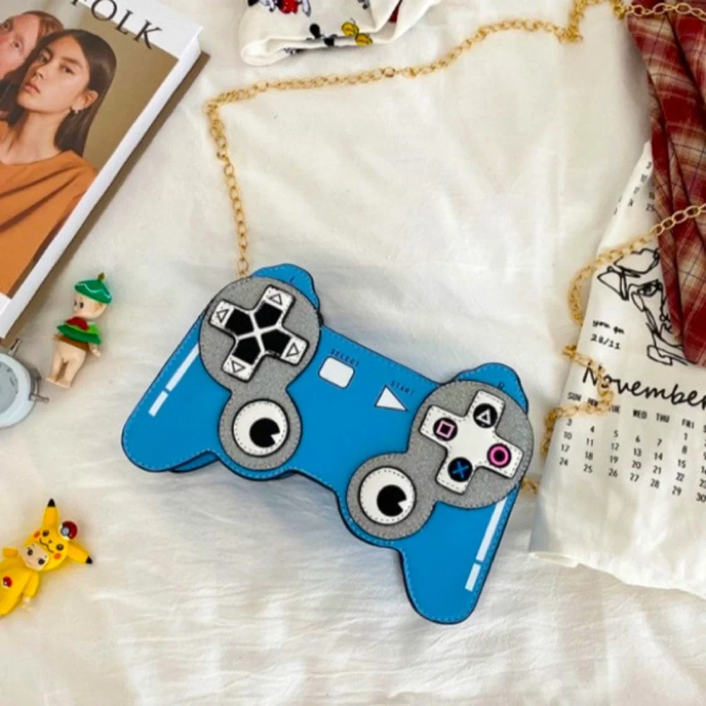 Game Control Leather CrossBody Purse/Bag. A Purse A Man Would Wear BLUE 😂🥰❤️💯👜